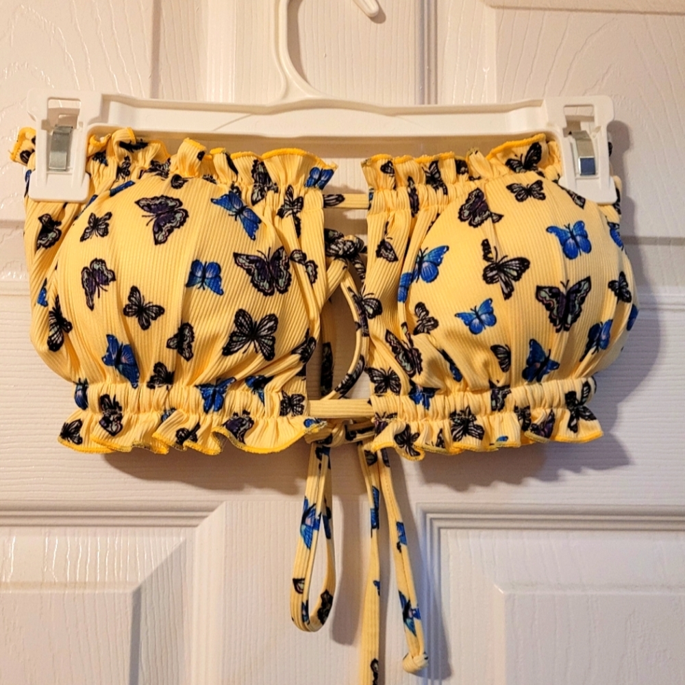 Yellow Butterfly 2 piece Bikini
